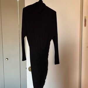 Veronica beard Black turtle neck dress